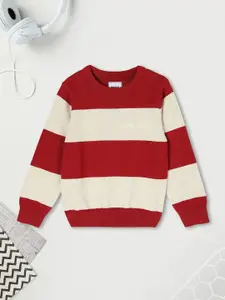 max Boys Striped Pullover Pure Cotton Sweater