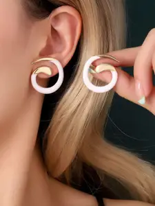 SALTY Contemporary Spiral Luxury Detail Studs