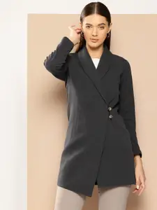 WESTCLO Shawl Collar Single-Breasted Blazers