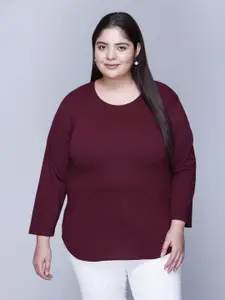 IN Love Women Solid Round Neck Cotton T-shirt