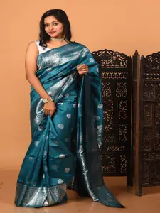 Laa Calcutta Paisley Zari  Banarasi Saree