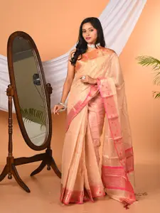 Laa Calcutta Woven Design Zari Tissue Banarasi Saree
