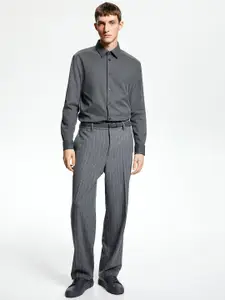 H&M Men Relaxed Fit Wool Suit Trousers