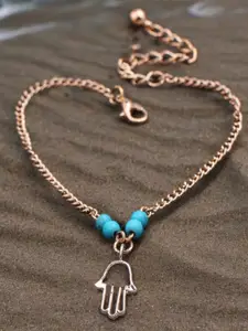 fabula Gold-Plated Beaded Single Anklet