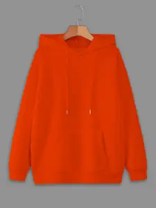 MACK JONNEY Men Solid Hood Fleece Pullover Sweatshirt