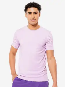 Domyos By Decathlon Men Solid Round Neck T-shirt