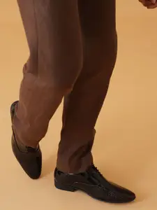 MICHAEL ANGELO Men Textured Formal Oxfords