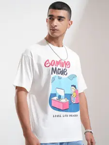 HIGHLANDER Men Graphic Printed Round Neck Cotton T-shirt