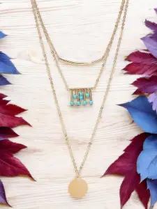 fabula Gold-Plated Beaded Layered Necklace