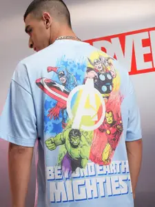 HIGHLANDER Men Marvel Avengers Oversized Drop Shoulder Tshirt