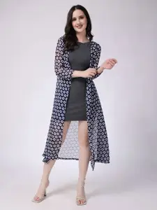 MINOS Women Printed Longline Shrug