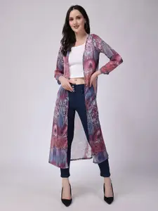 MINOS Women Printed Longline Shrug
