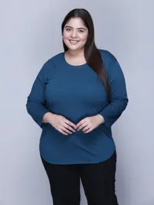 IN Love Women Solid Round Neck Cotton T-shirt