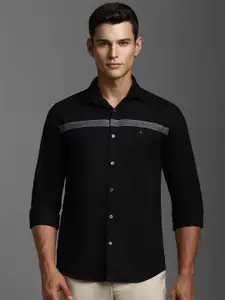 Louis Philippe Sport Men Super Slim Fit Striped Pure Cotton Casual Shirt