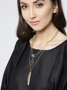 fabula Gold-Plated Beaded Layered Necklace