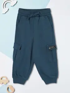 max Boys Pure Cotton Mid Rise Joggers