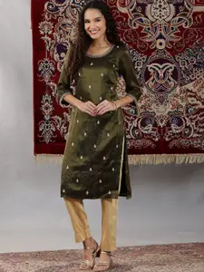 AURELIA Women Sequinned Kurta