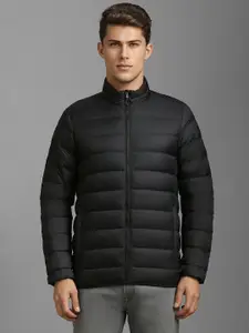 Louis Philippe Sport Men Solid Mock Collar Open Front Jacket