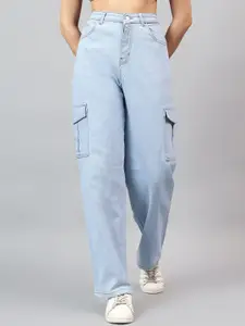 Kotty Women Straight Fit High-Rise Stretchable Jeans