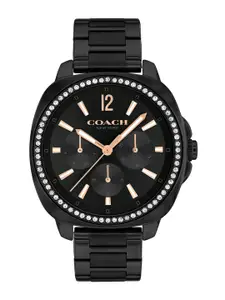 Coach Women Kitt Embellished Dial Bracelet Style Straps Analogue Watch 14504396