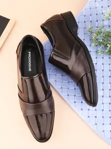 Provogue Men Solid Formal  Slip-On Shoes