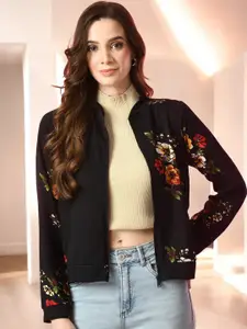 IUGA Women Floral Print Long Sleeves Shrug