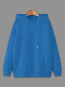 MACK JONNEY Men Solid Hood Fleece Pullover Sweatshirt