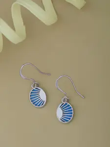 Sangria Rhodium-Plated 925 Sterling Silver Contemporary Drop Earrings