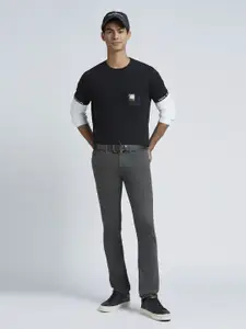 Pepe Jeans Men Graphic Printed Round Neck Pure Cotton T-shirt