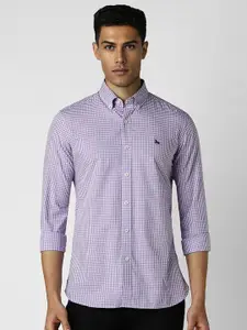 Van Heusen Sport Men Slim Fit Micro Checks Casual Shirt