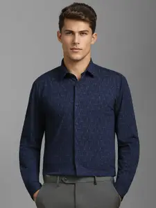 Louis Philippe Sport Men Super Slim Fit Abstract Printed Pure Cotton Casual Shirt