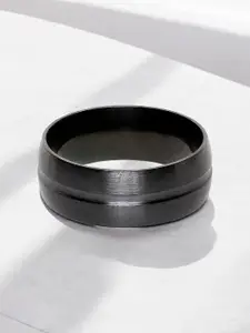 fabula Men Titaninum Matte Finish Band Fashion Ring