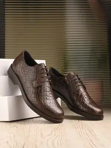 CARLO ROMANO Men Textured Formal Derbys