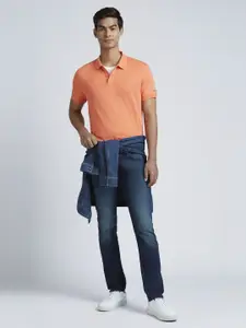 Pepe Jeans Men Solid Polo Collar Cotton T-shirt