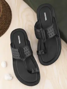 Anouk Men Ethnic Leather Comfort Sandals