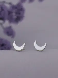 Sangria Rhodium-Plated 925 Sterling Silver Contemporary Studs