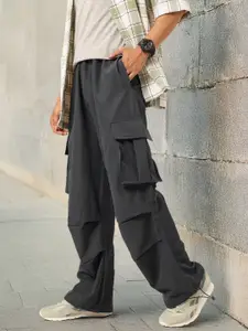 Kook N Keech Men Parachute Cargo Track Pants