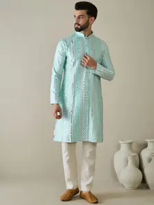Anouk Men Embellished Thread Work Kurta
