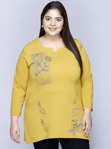 IN Love Women Printed Plus Size Long T-Shirt