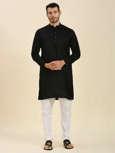 RAJUBHAI HARGOVINDAS Men Striped Quirky Handloom Kurta