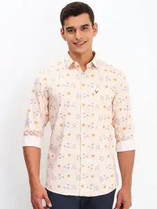Allen Solly Men Spread Collar Floral Printed Cotton Slim Fit Casual Shirt