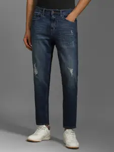 Louis Philippe Jeans Men Low Distress Heavy Fade Jeans