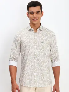 Allen Solly Men Spread Collar Floral Printed Cotton Slim Fit Casual Shirt