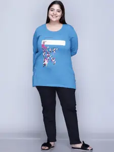 IN Love Plus Size Printed Cotton T-Shirt