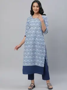 AURELIA Women Cotton Floral Printed Kurta