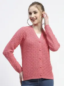 Madame Women Cable Knit Cardigan Sweater