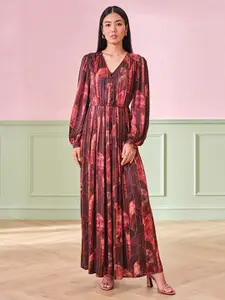 AND Floral Print Maxi Dress