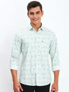 Allen Solly Men Spread Collar Floral Printed Cotton Slim Fit Casual Shirt