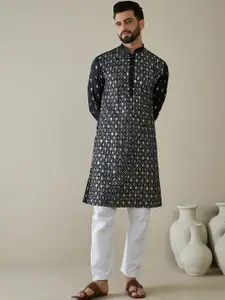 Anouk Men Embroidered Thread Work Kurta