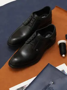 MICHAEL ANGELO Men Solid Textured Formal Derbys